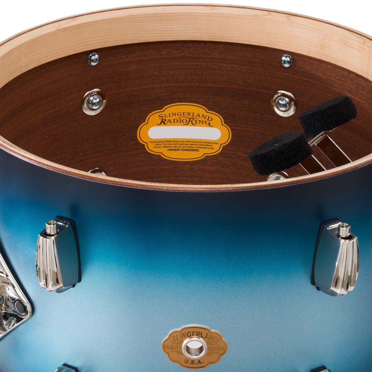 Slingerland Radio King 3-Piece Outfit Shell Pack in Blue & Silver Lacquer
