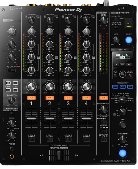 Pioneer DJM-750MK2 4 Channel Performance DJ Mixer