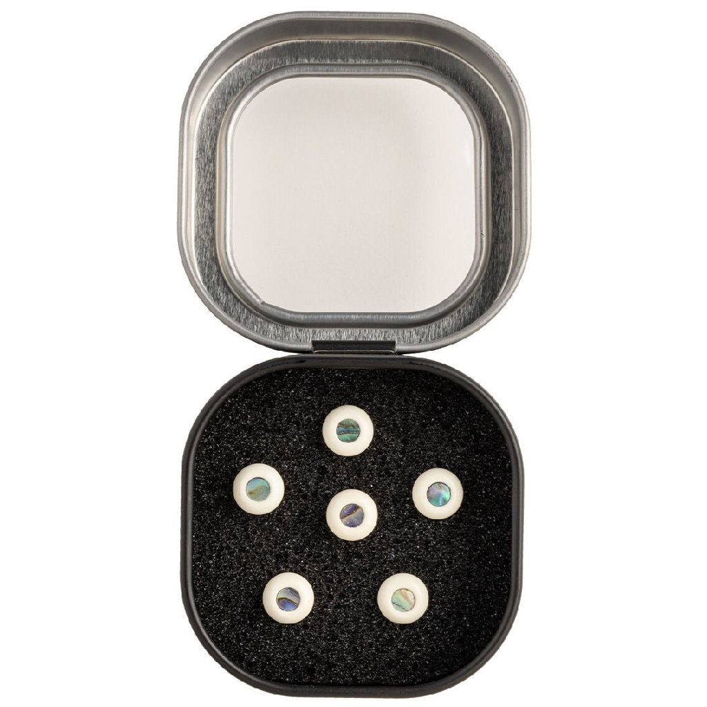 Martin Luxe Liquid Metal Bridge Pins in  Bone with Pearl