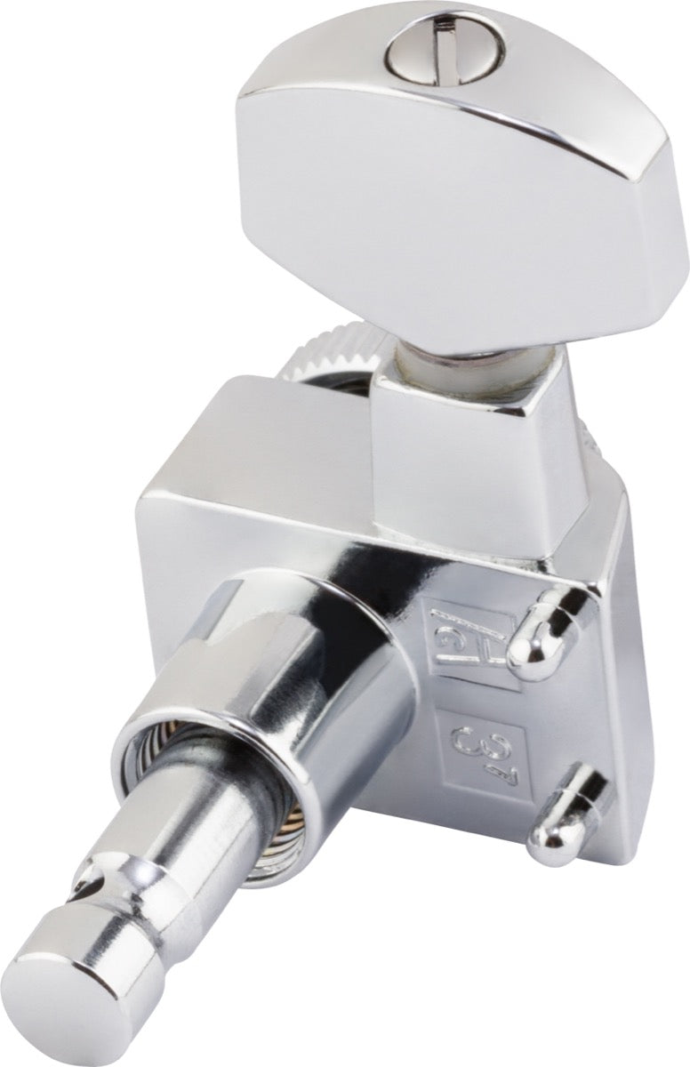 Fender Locking Stratocaster Telecaster Staggered Tuning Machines Sets in Polished Chrome