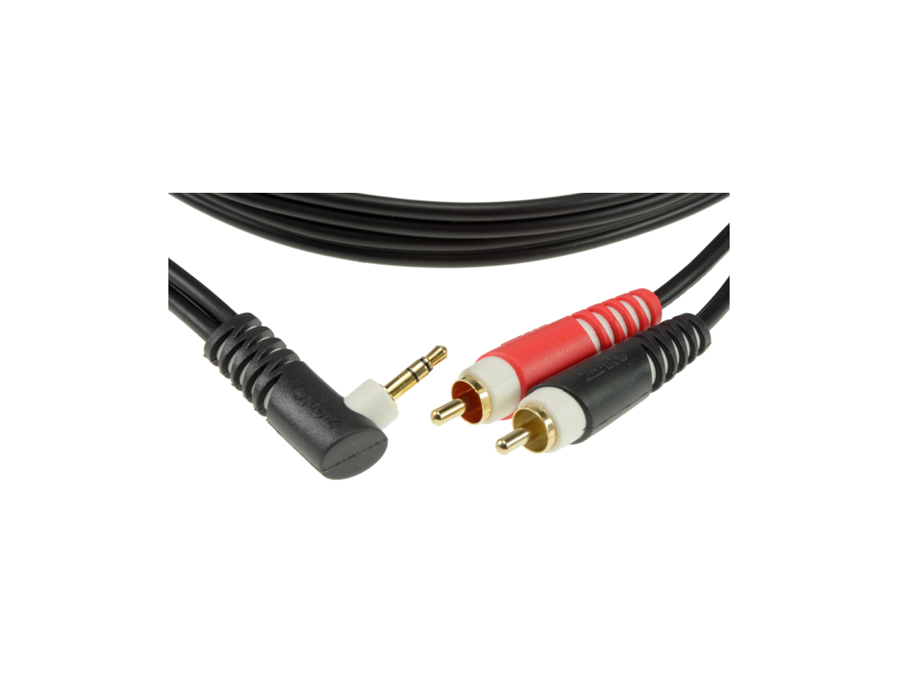 Klotz AY7A0300 3m Angled Y Cable TRS 3.5mm To 2xRCA
