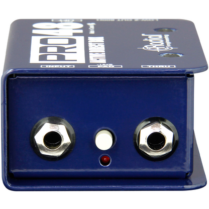 Radial Pro48 Phantom Powered Active Direct Box 48V Phantom Powered
