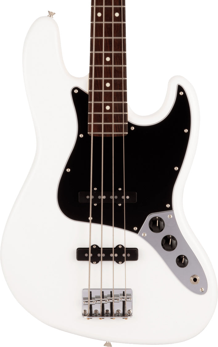 Fender Made in Japan Hybrid II Jazz Bass, Rosewood Fingerboard in Arctic White