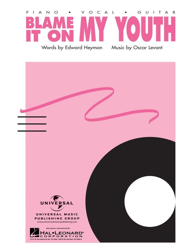 Blame It on My Youth Single Sheet