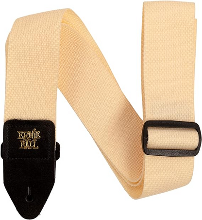 Ernie Ball Polypro Guitar Or Bass Strap in Cream & Black