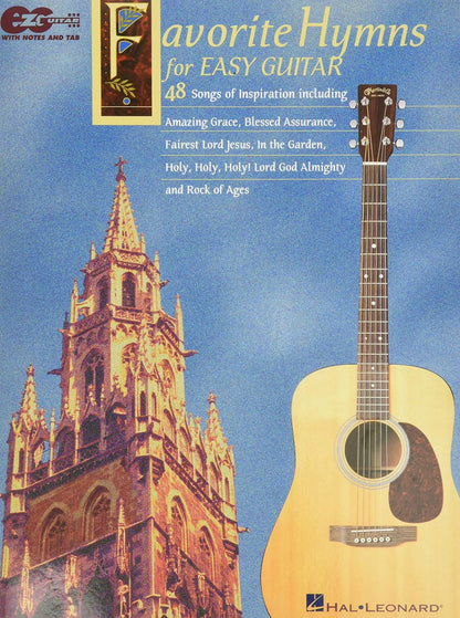 Favorite Hymns for Easy Guitar Notes and Tab