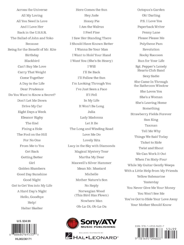 The Beatles Sheet Music Collection PVG