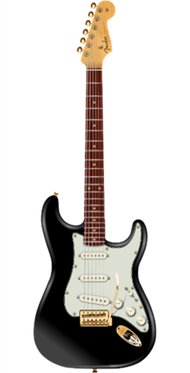Fender American Vintage II 1961 Stratocaster, Gold Hardware, Rosewood Fingerboard, Black