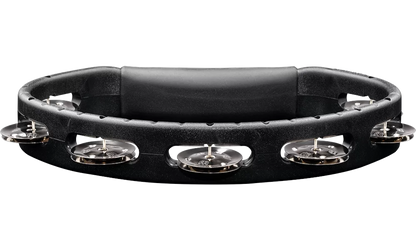 Meinl Percussion HTBK Headliner Series Molded ABS Tambourine Single Row Stainless Steel Jingles in Black