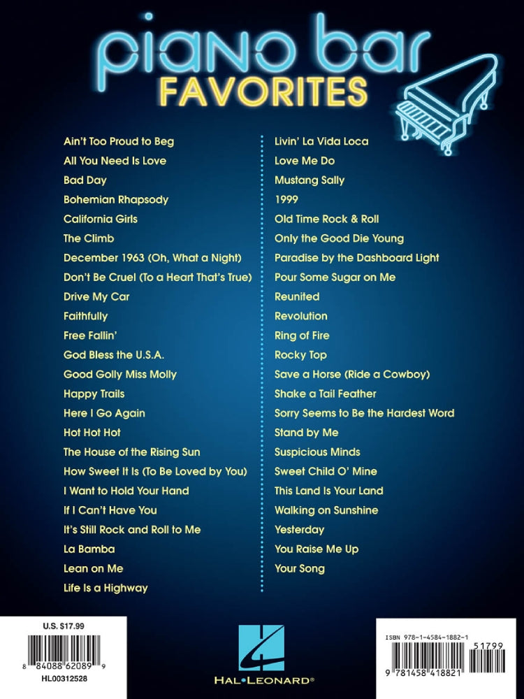 Piano Bar Favorites PVG