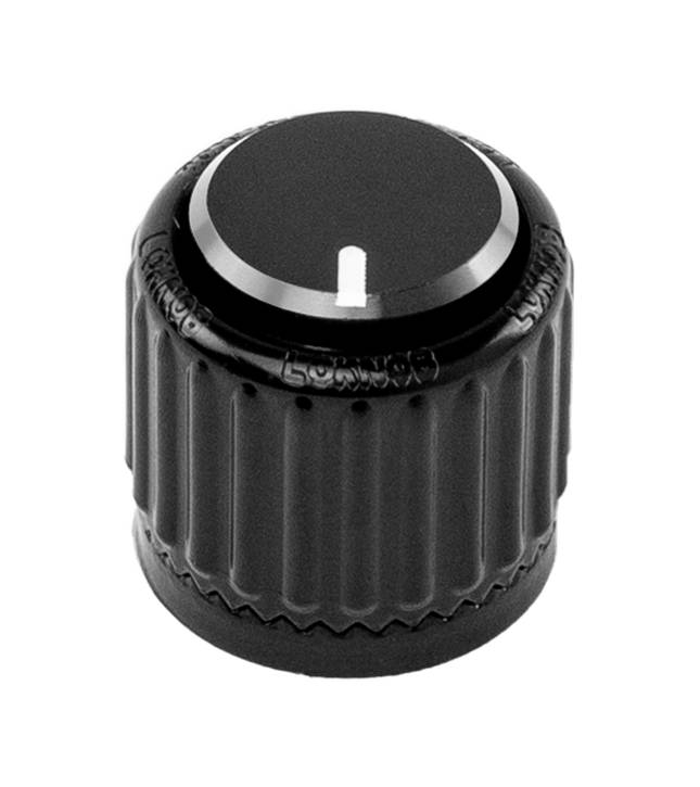 D'Addario LokNob Large Black Plastic Knob