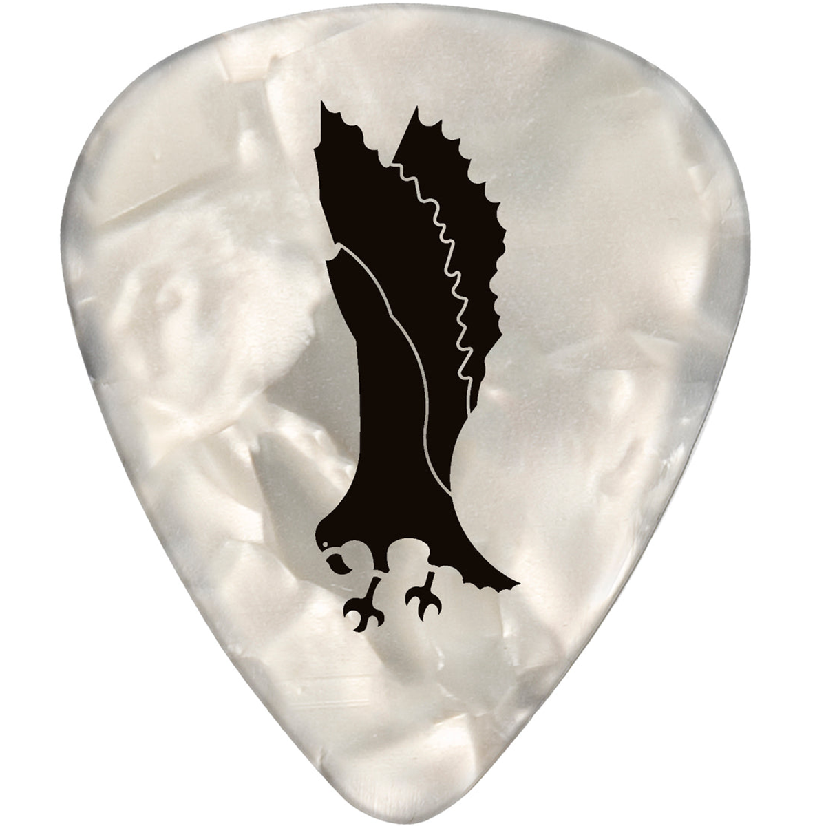 PRS White Celluloid Pearloid Guitar Picks Picks Medium 12 Pack