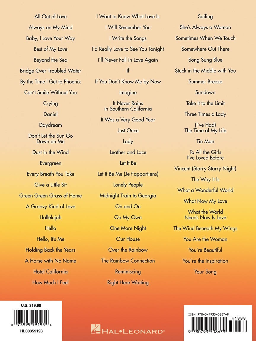 The Best Easy Listening Songs Ever 3rd Edition PVG