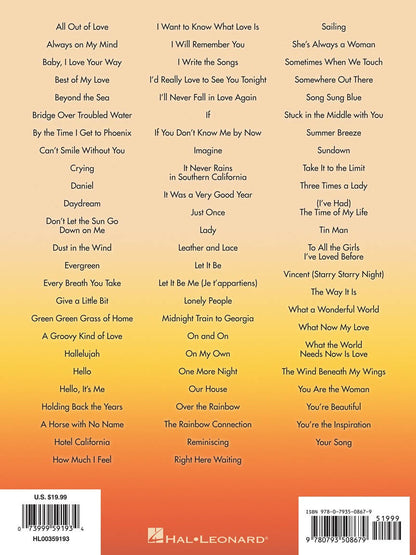 The Best Easy Listening Songs Ever 3rd Edition PVG