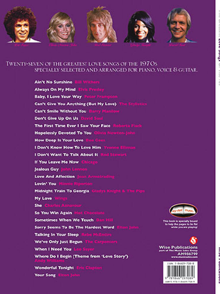 The Greatest Love Songs of the 70's PVG