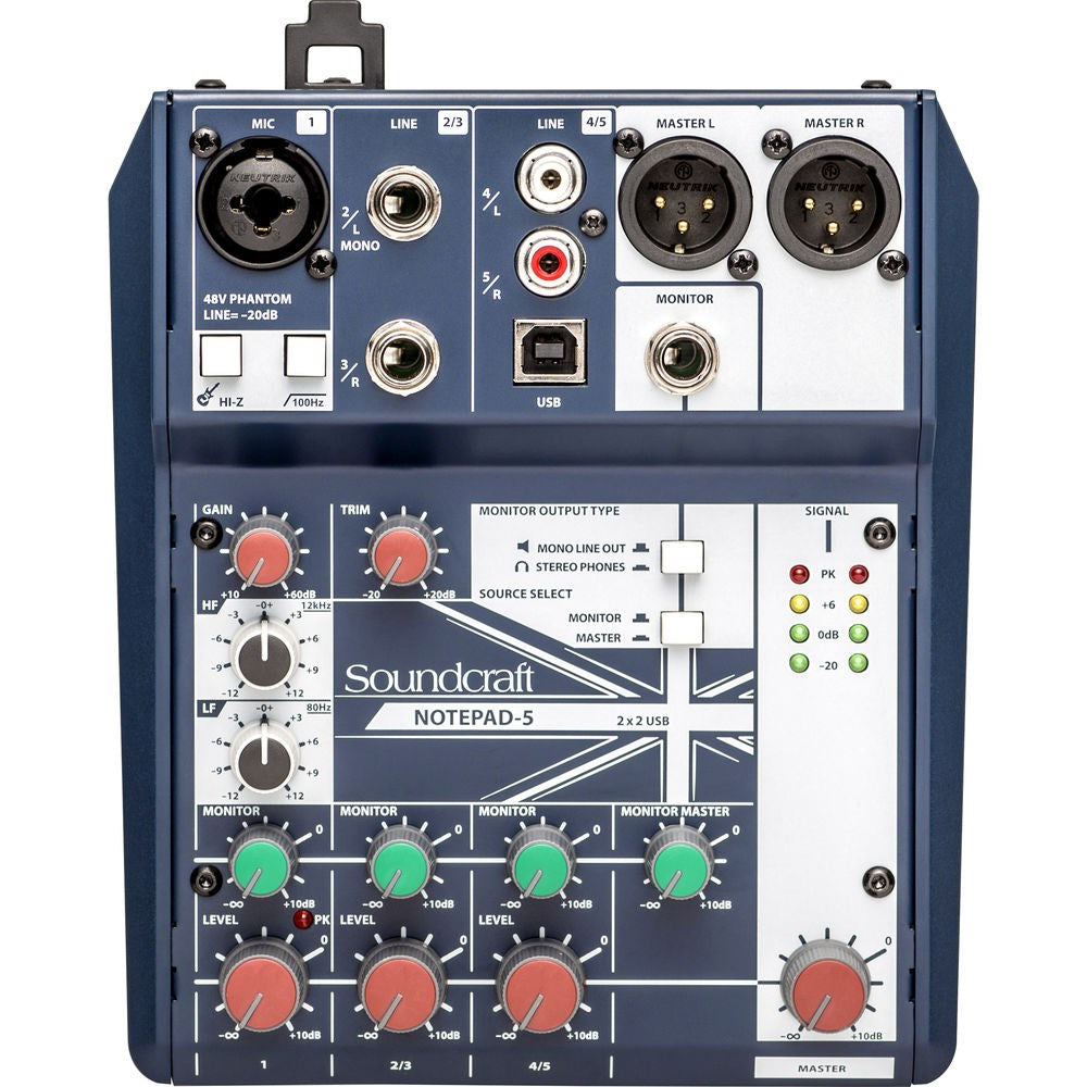 Soundcraft Notepad 5 Small Format Analog Mixing Console