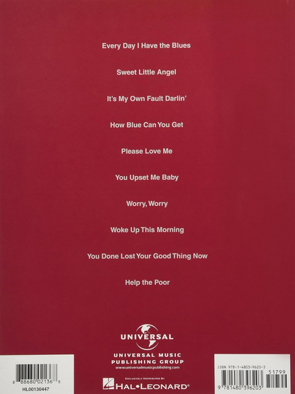 BB King Live at the Regal Guitar Recorded Versions Tab