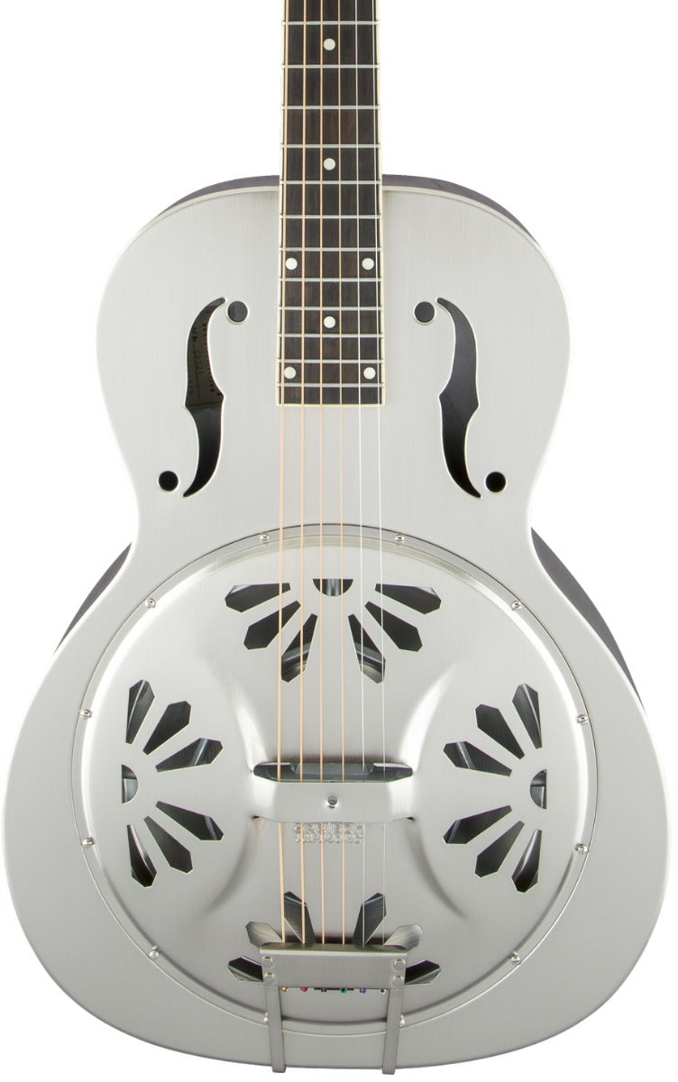 Gretsch G9221 Bobtail Steel Round-Neck A.E., Steel Body Spider Cone Resonator Guitar, Fishman Nashville Resonator Pickup