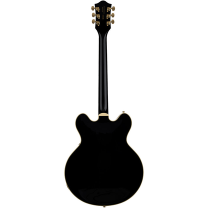 Gretsch Broadkaster LX Center Block with String Thru Bigsby and Gold Hardware in Black