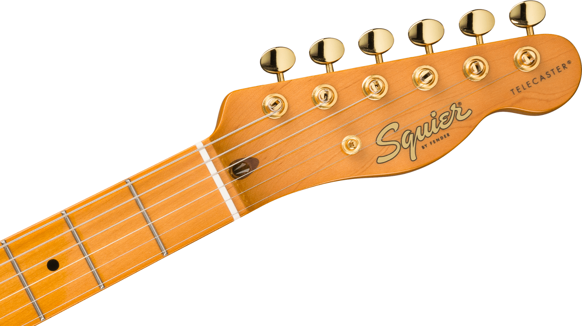 Squier FSR Classic Vibe '50s Telecaster, Maple Fingerboard, Parchment Pickguard in Gold Hardware, White Blonde