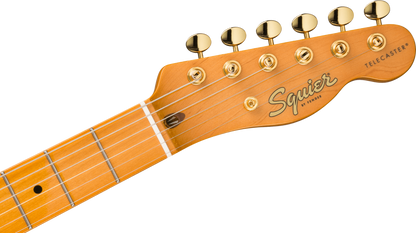 Squier FSR Classic Vibe '50s Telecaster, Maple Fingerboard, Parchment Pickguard in Gold Hardware, White Blonde