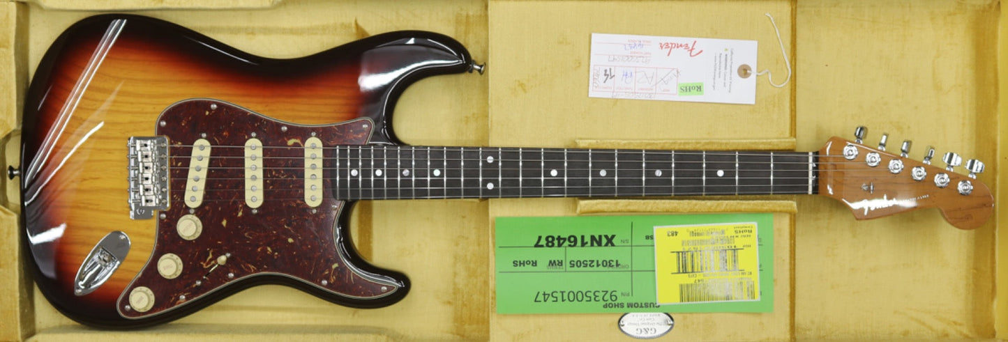 Fender Custom Shop American Custom Strat NOS in Chocolate 3 Color Sunburst