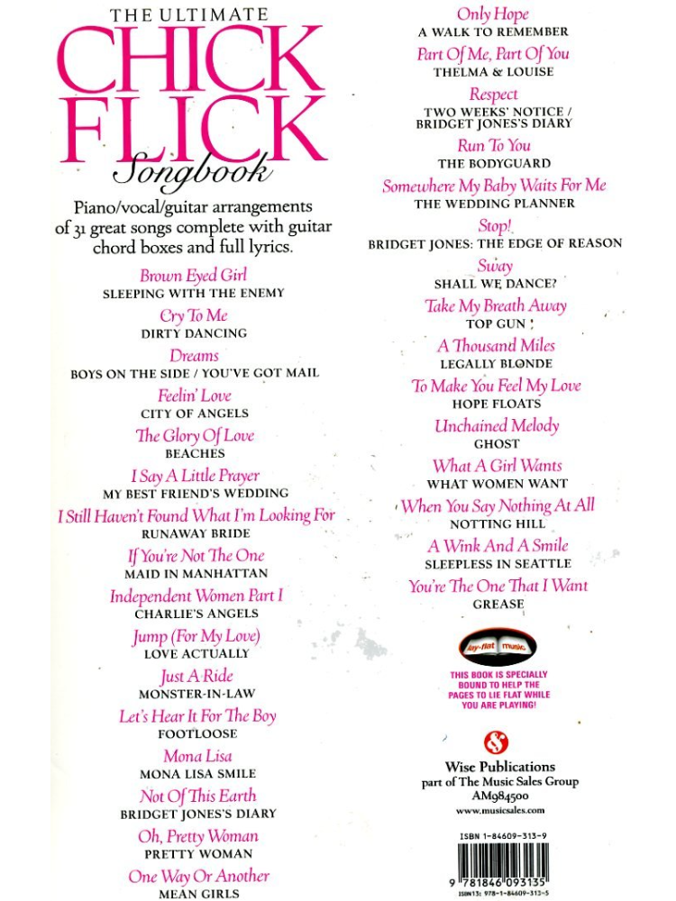The Ultimate Chick Flick Songbook PVG