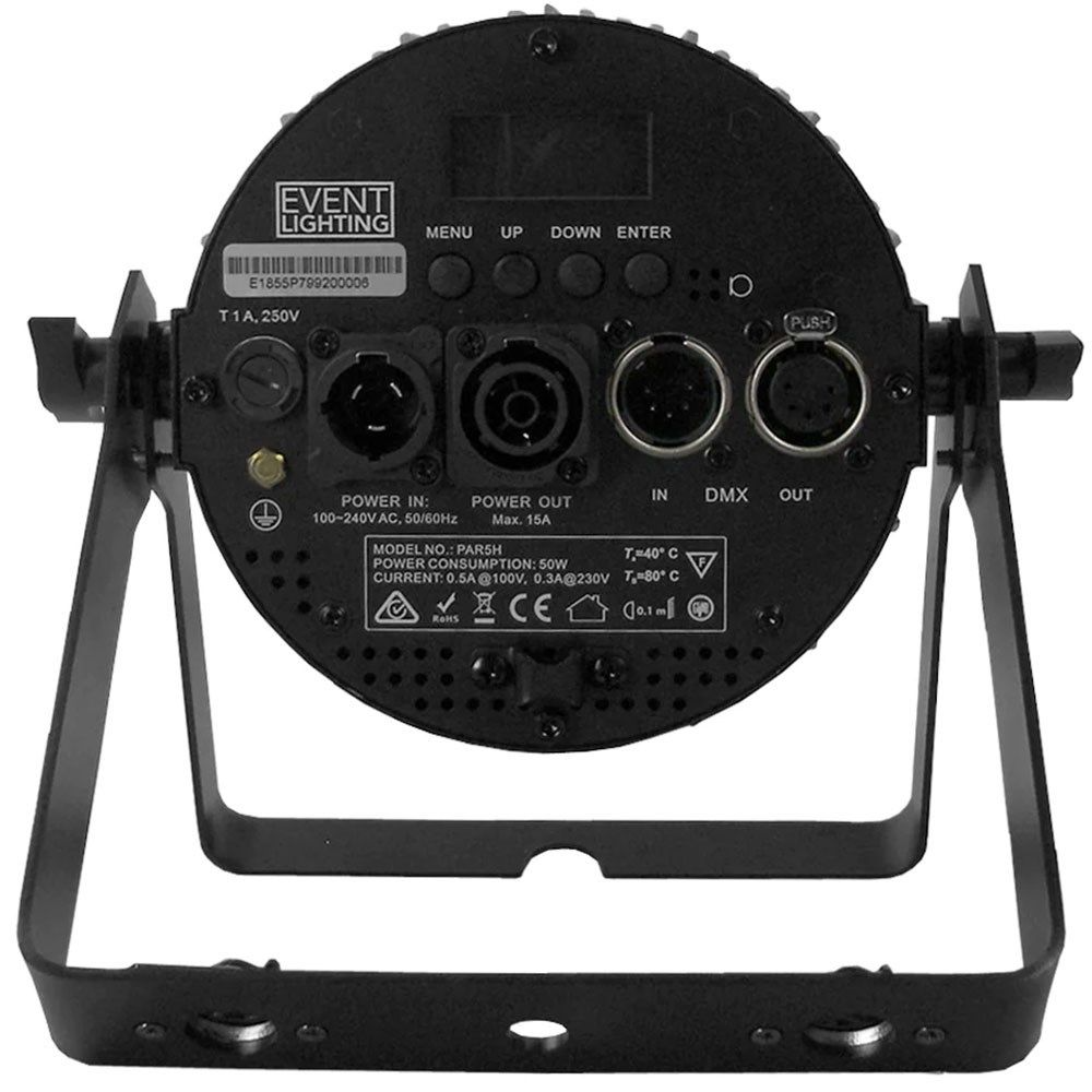 Event Lighting PAR5H - Indoor Pro Par with 5 x 12W RGBWAU LEDs