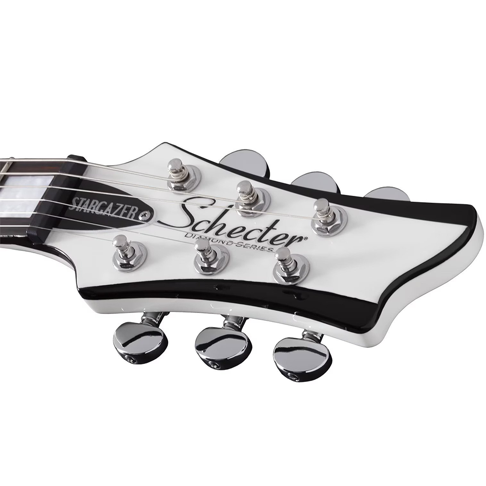 Schecter Stargazer-6 Electric Guitar in Gloss White