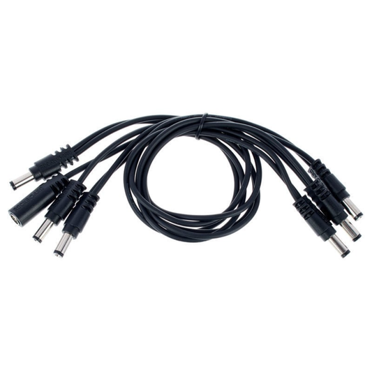 Warwick RockBoard Flat Daisy Chain Cable 6 Outputs Straight