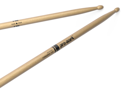 Promark Forward 747 Lacquered Hickory Wood Tip Drumsticks