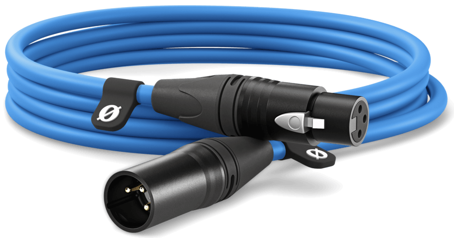 RODE XLR3  3m Premium XLR Cable in Blue