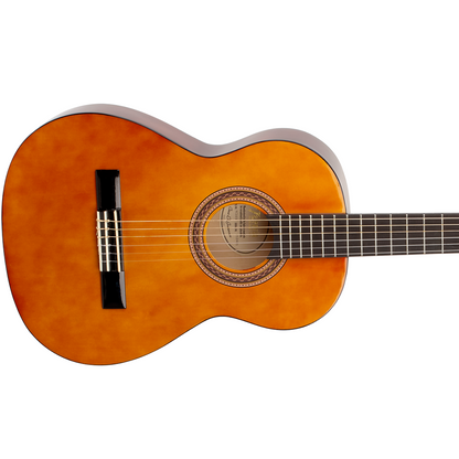 Valencia 3/4 Classical Nylon String Guitar Package in Natural Gloss