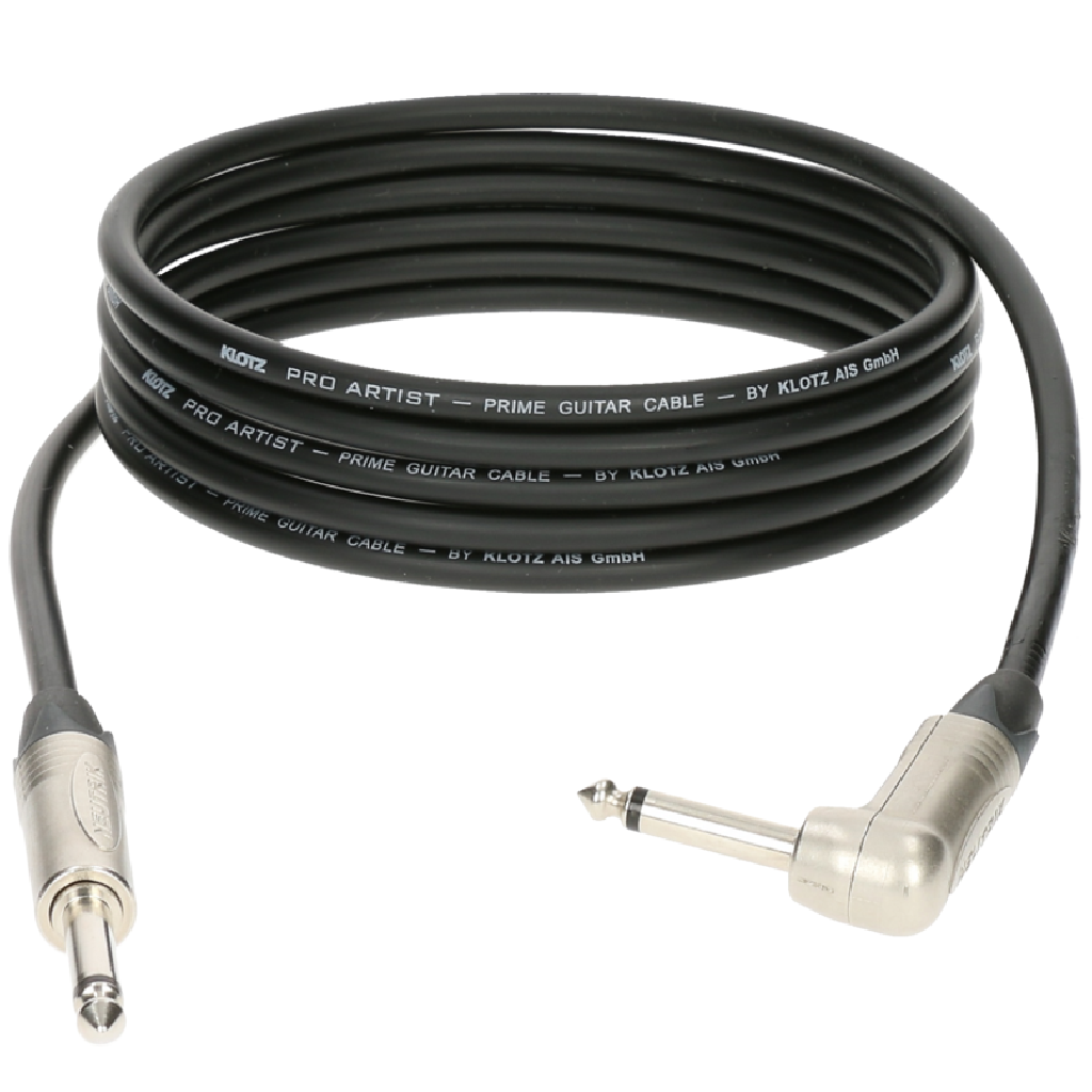 Klotz PRO ARTIST 3m TS Angle Guitar Cable in Black
