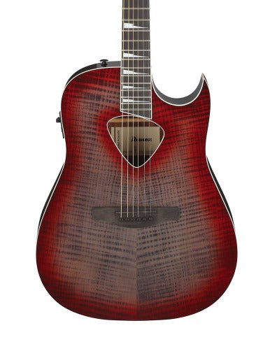 Ibanez ALT50FA Electric Acoustic Guitar in Red Doom Burst High Gloss