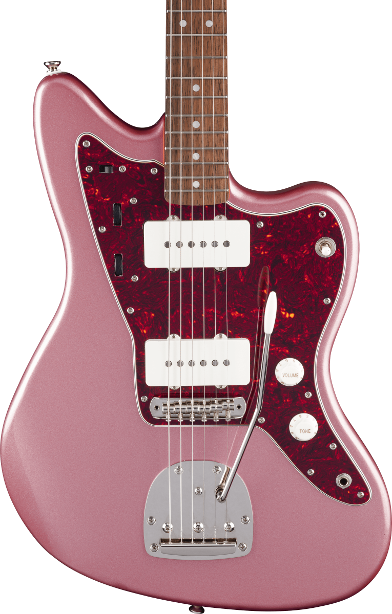 Squier FSR Classic Vibe '60s Jazzmaster, Laurel Fingerboard, Tortoiseshell Pickguard, Matching Headstock in Burgundy Mist Metallic