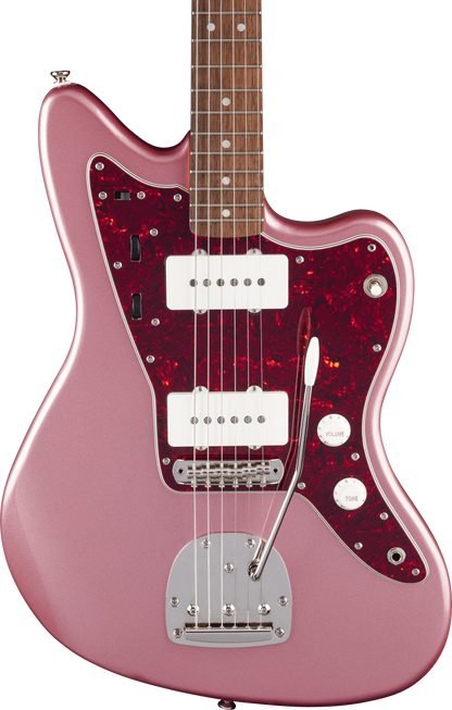 Squier FSR Classic Vibe '60s Jazzmaster, Laurel Fingerboard, Tortoiseshell Pickguard, Matching Headstock in Burgundy Mist Metallic