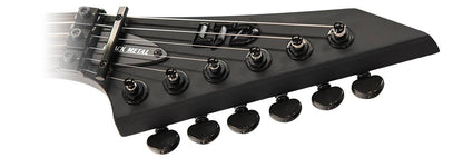 ESP LTD M-1000 Black Metal Electric Guitar in Black Satin