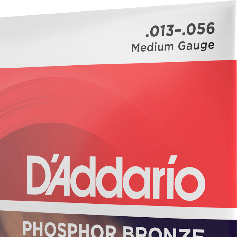 D'Addario EJ17 Phosphor Bronze Acoustic Guitar Strings Medium 13-56 Gauge