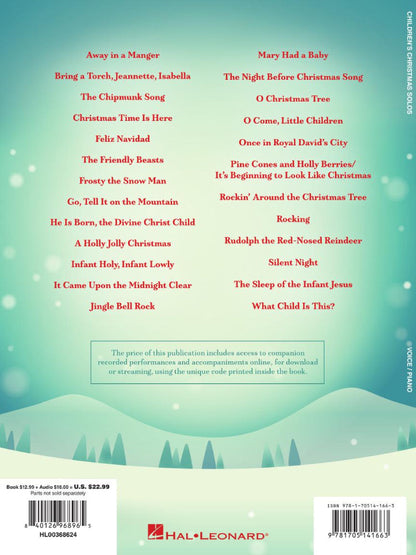 Children's Christmas Solos 25 Carols and Popular Songs BK/OLA