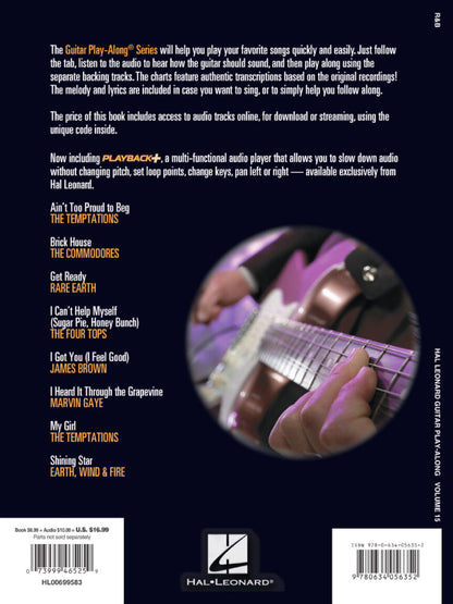 R & B Guitar Play Along Volume 15 Bk/Ola