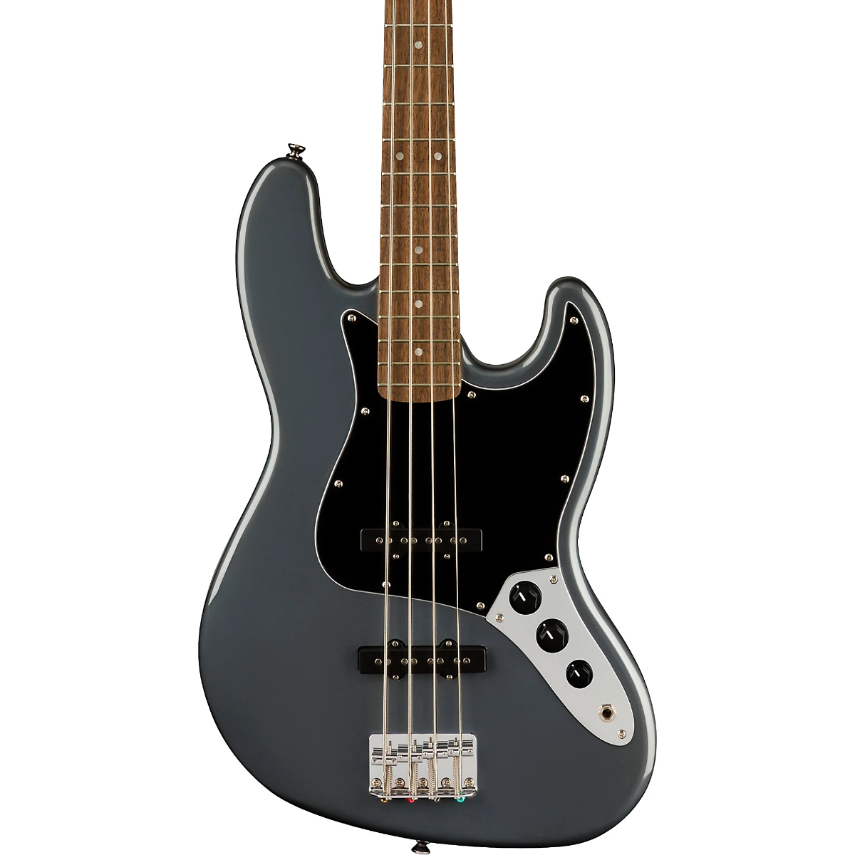 Squier Affinity Series Jazz Bass in Charcoal Frost Metallic