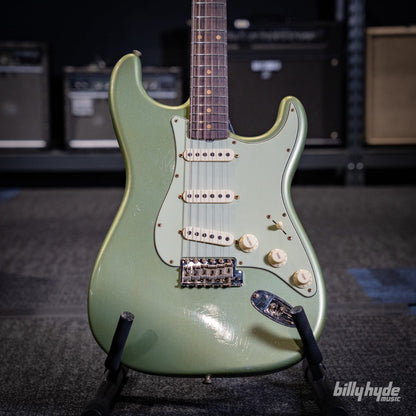 Fender Custom Shop 1959 Stratocaster Journeyman Relic Electric Guitar in Faded Aged Sage Green Metallic