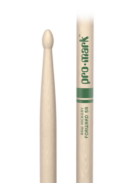 Promark Forward 5A Raw Hickory Wood Tip Natural Drumsticks