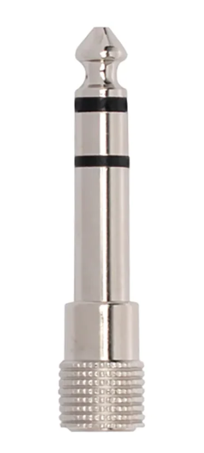 Carson 3.5mm Stereo Socket to 6.3mm Stereo Plug Adapter