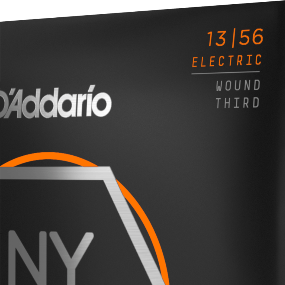 D'Addario NYXL1356W Nickel Wound Electric Guitar Strings Medium Wound 3rd 13-56 Gauge