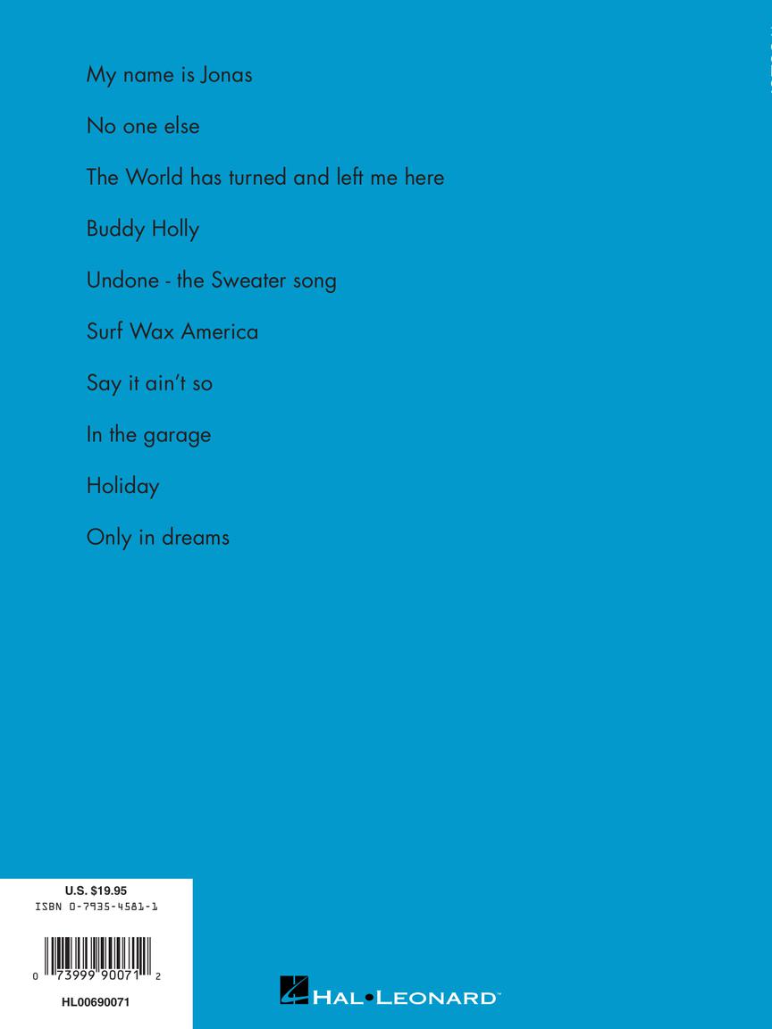 Weezer The Blue Album Guitar Tab