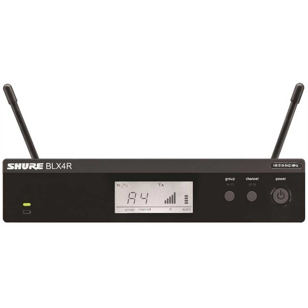 Shure Wireless 1/2R Headworn System BLX1 Tx; SM35 Mic; BLX4R Rx Auto Setup 614-638MHz