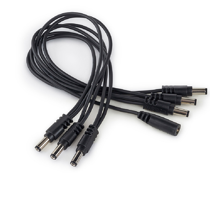 Warwick RockBoard Flat Daisy Chain Cable 6 Outputs Straight