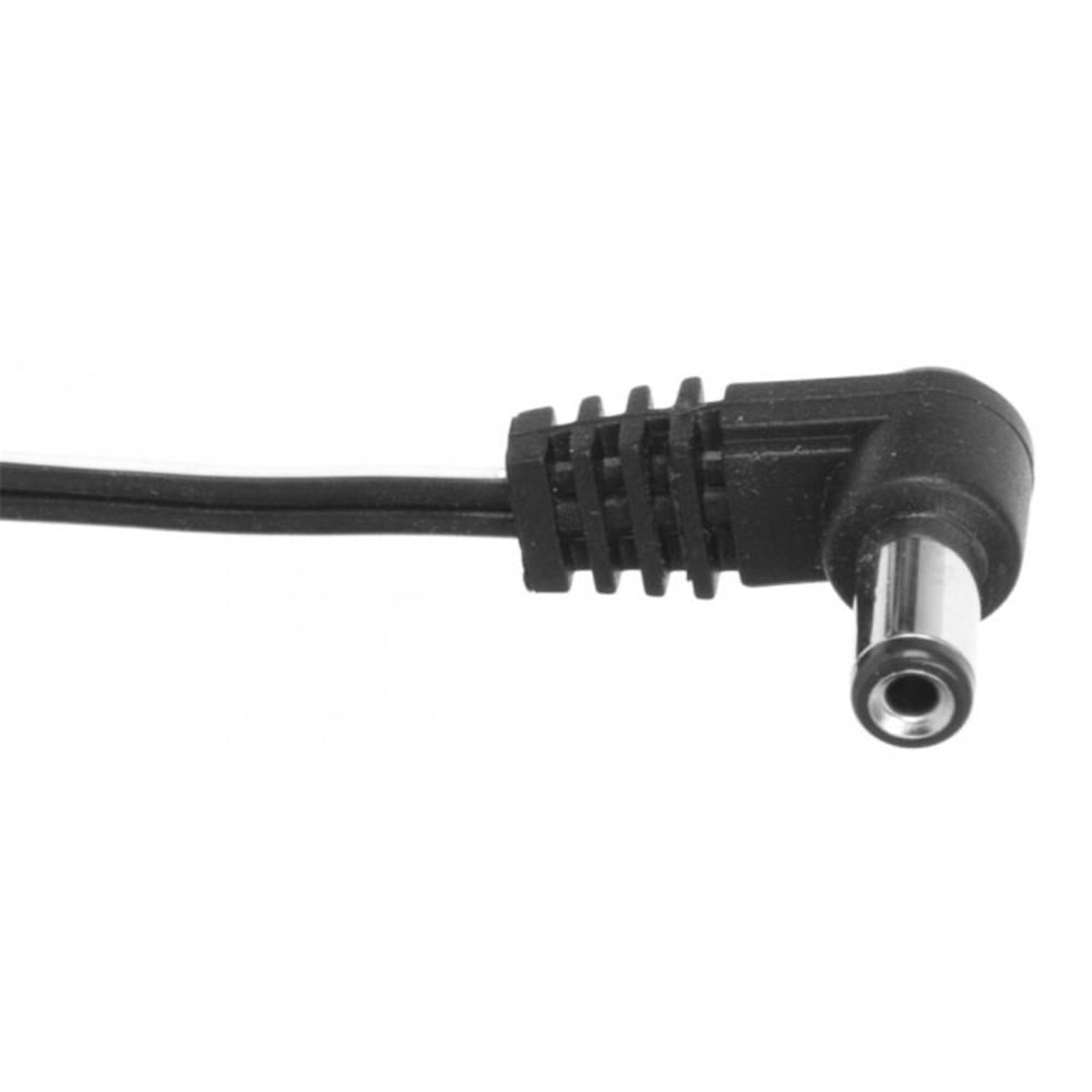 CIOKS 1080 Type 1 5,5 & 2,1mm Centre Negative DC Plug L shape 80cm in Black
